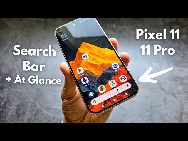 Google Pixel 11 / 11 Pro - Removing Search Bar / At Glance Widget from Home Screen