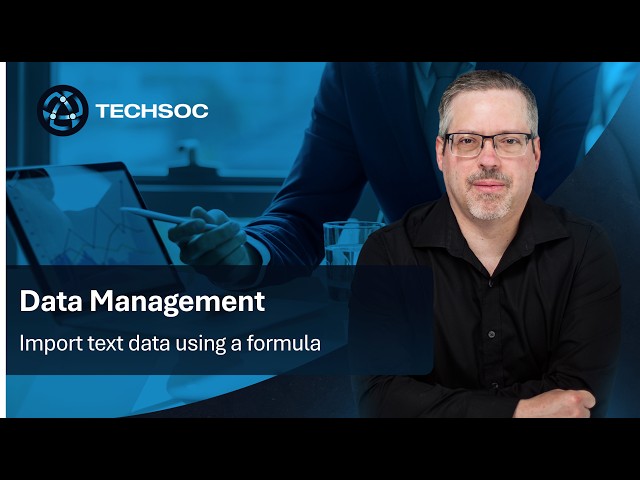 Import text data into Excel using a formula
