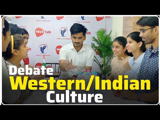 Debate on Western vs Indian culture |  Panel Talks | Group Discussion | Spoken English class in Lko