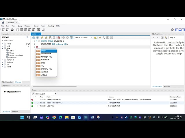 SQL CREATE TABLE Tutorial | How to Create a Table in SQL