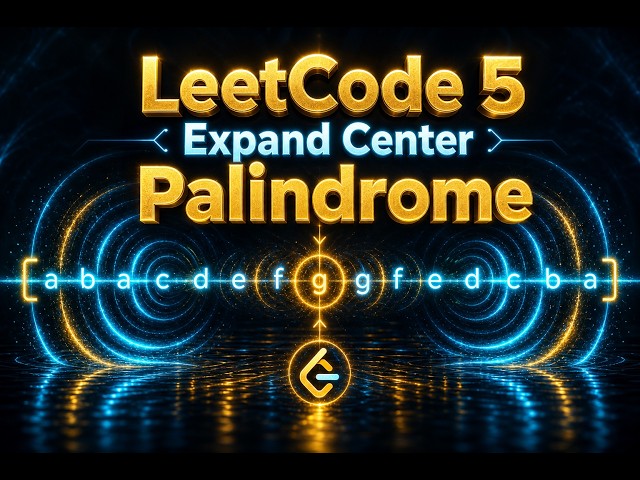 LeetCode 5: Longest Palindromic Substring in less than 5 minutes | Expand Around Center