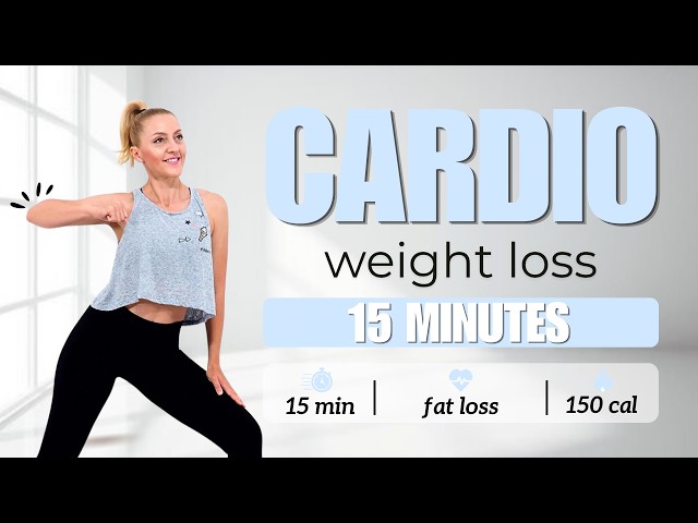 🔥15 MIN FULL BODY CARDIO WORKOUT🔥FAT BURNING (No Jumping, No Squats, No Lunges)🔥