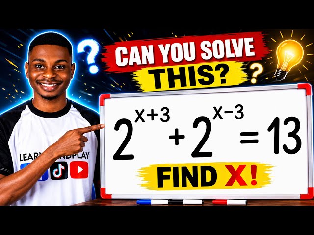 🔥 Can You Solve This Exponential Equation? Find X If You Can!