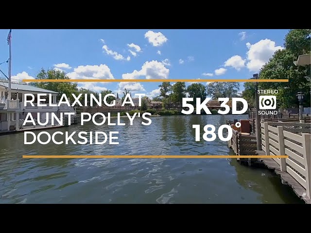 Relaxing at Aunt Polly's Dockside  (5K 3D 180°)