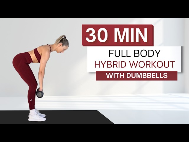 30 min FULL BODY HYBRID WORKOUT | True  Strength x Pilates | Multiple Sets of Dumbbells