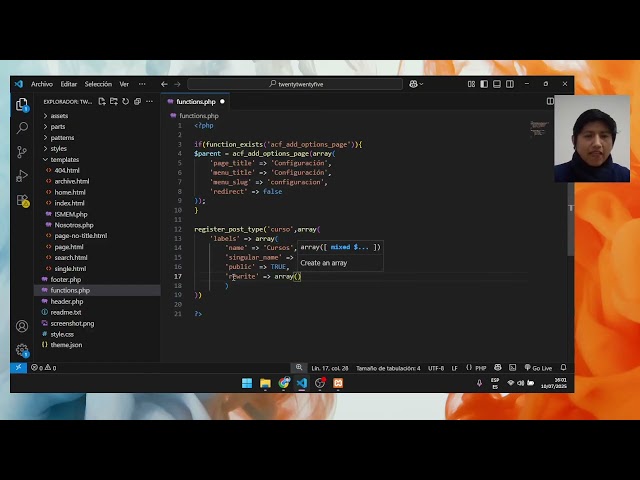 ✅ Cómo Crear un Post Type en WordPress Usando functions.php: Guía Paso a Paso | IES ISMEM
