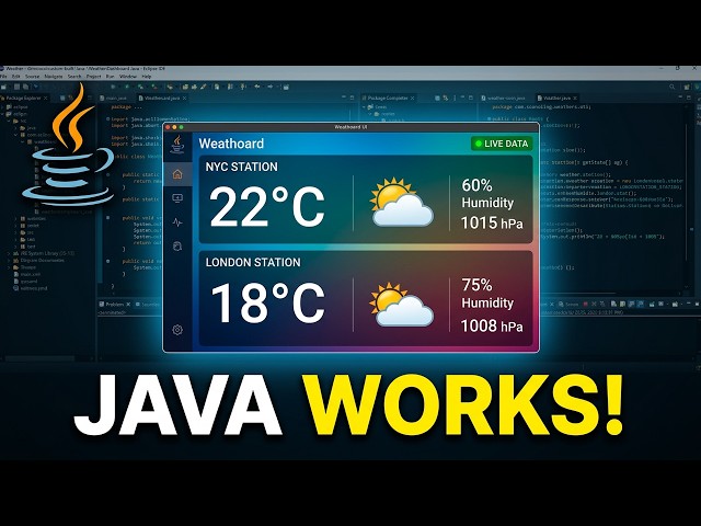 I Built a Live Weather Dashboard in Java – And It Actually Works