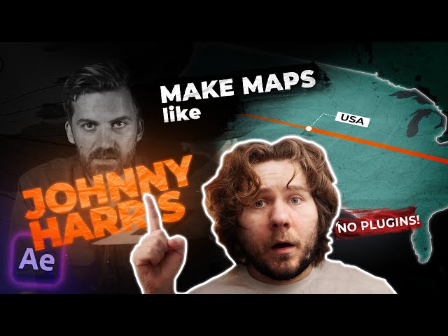 How to Make Maps like Johnny Harris | No Plugins [After Effects Tutorial]