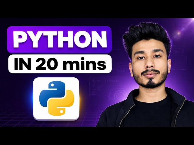 Learn Python in Just 20 Minutes | Complete Beginner Crash Course