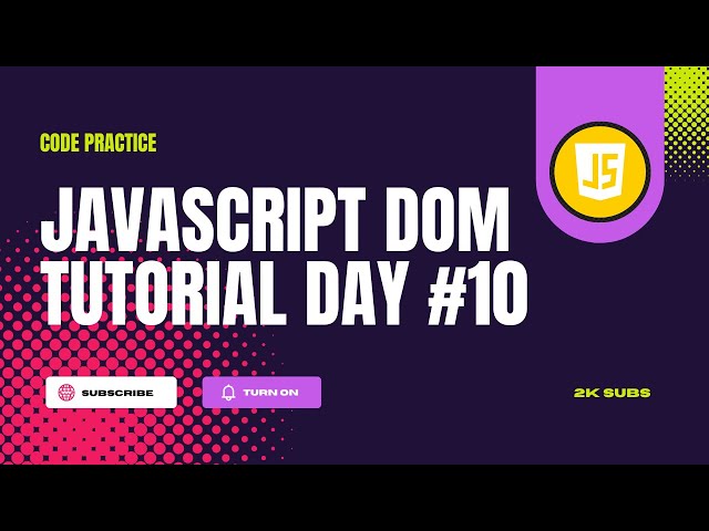 DOM manipulation appendChild in javascript | javascript dom tutorial Day #10