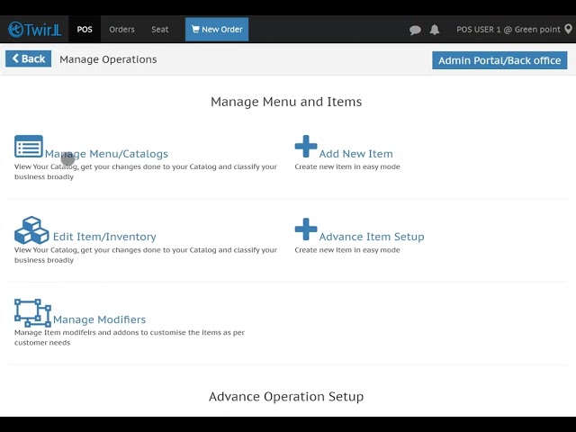 How to sort Menu catalog from POS
