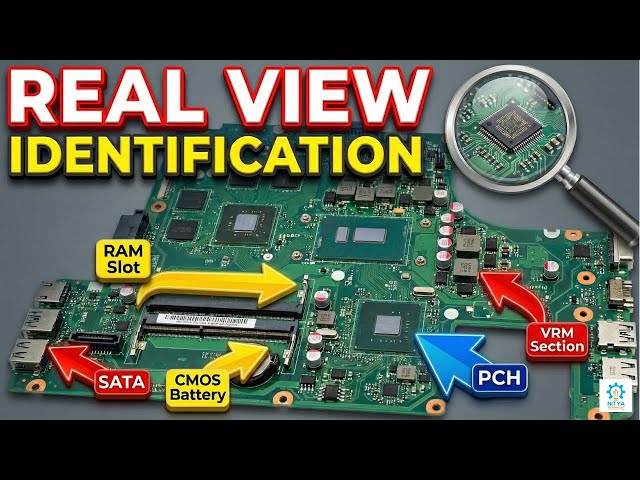 Laptop & PC Hardware Parts Name List | Ports, Slots & ICs Explained (Real View)