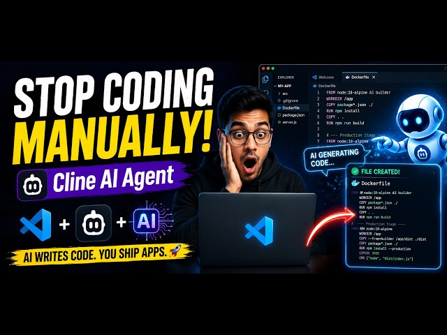 Write Code with AI Agent in VS Code | Cline for Beginners