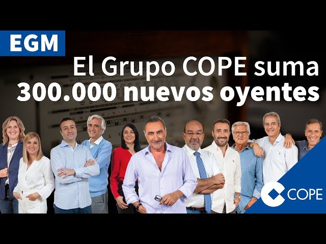 El Grupo COPE lidera el crecimiento de la radio en España #COPEaTOPE