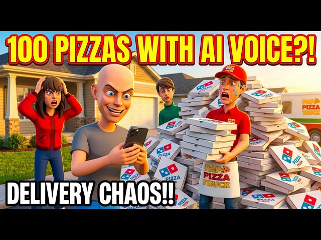 Classic Caillou Uses AI Voice To Order 100 Pizzas / Debt / Grounded