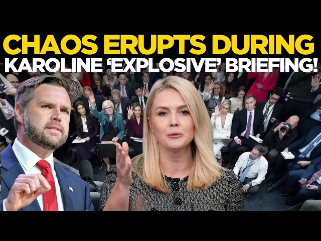 US NEWS LIVE | JD Vance Explodes During Karoline Leavitt Press | Reporter Stunned | Karoline live