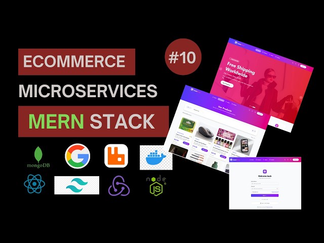 #10 Build the ULTIMATE Ecommerce Microservices Project  (React, Node, RabbitMQ, MongoDB, Docker)