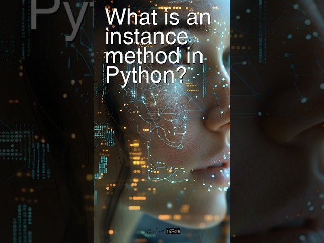 Today’s Question:  What is [an instance method in #python ? #interviewprep #pythonprogramming