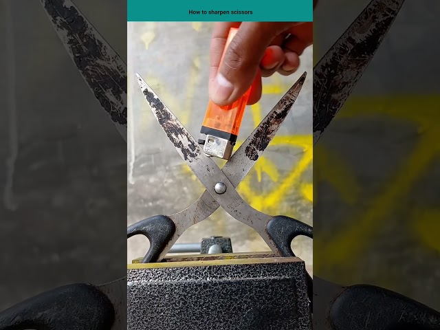 How to sharpen scissors