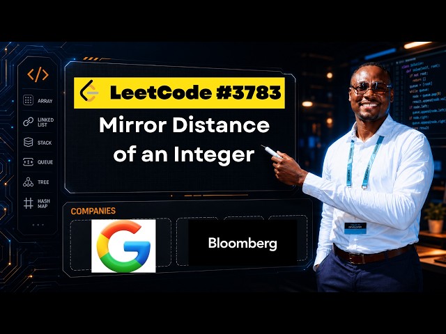 LeetCode 3783 Mirror Distance of an Integer — Reverse Integer with Math