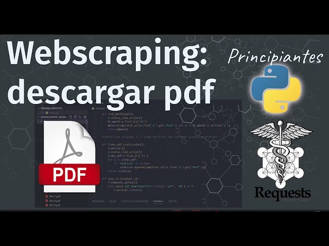 Python Webscraping: Descargar archivos PDF usando request