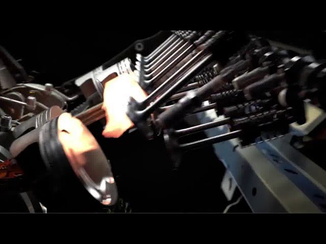 High Speed 3D Animation of the Interior Movements of a Running Engine