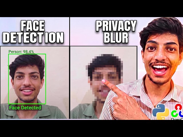 I Built an AI Privacy Tool to Automatically Blur Faces in Real-Time! (OpenCV DNN)