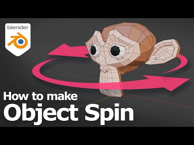 Blender make object spin for rotation animation