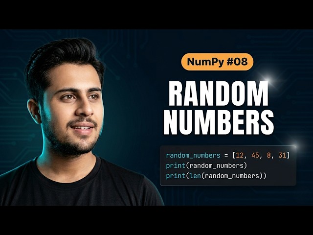 Random Numbers in NumPy | NumPy Tutorial # 08 | Complete NumPy Course in Urdu