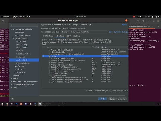 Fix error react native reanimated not found CMake
