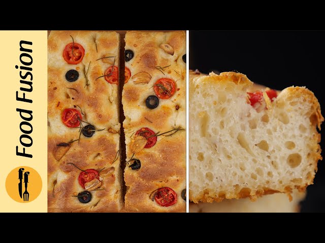 Focaccia Bread Recipe by Food Fusion