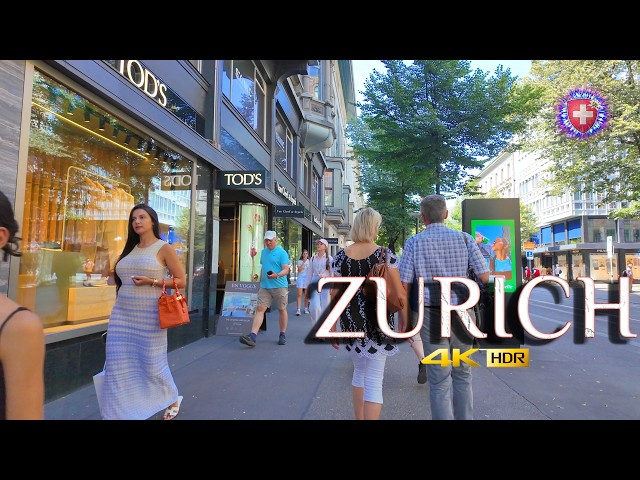 ZÜRICH SCHWEIZ ✨ Rundgang rund um BAHNHOFSTRASSE & Lindenhof / Stadtzentrum aktuell 4K HDR