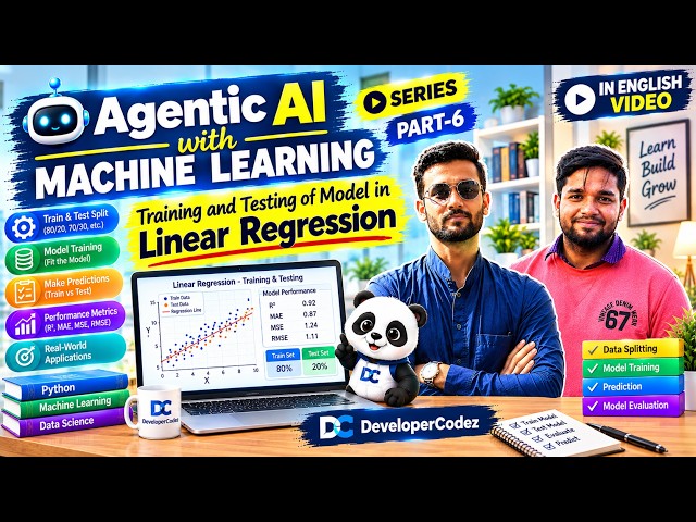 Training of model in Linear Regression | Part-6 | Agentic AI with Machine Learning in English