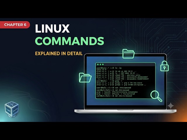 Kali Linux Commands Tutorial | Learn Linux Commands Step by Step | Chapter 6 #kali #linux #cyber