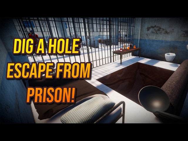 We have to DIG OUT OF PRISON and not get CAUGHT  | Prison Escape Simulator: Dig Out
