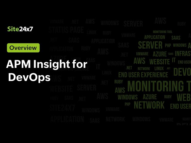 Application Performance Monitoring (APM) by Site24x7
