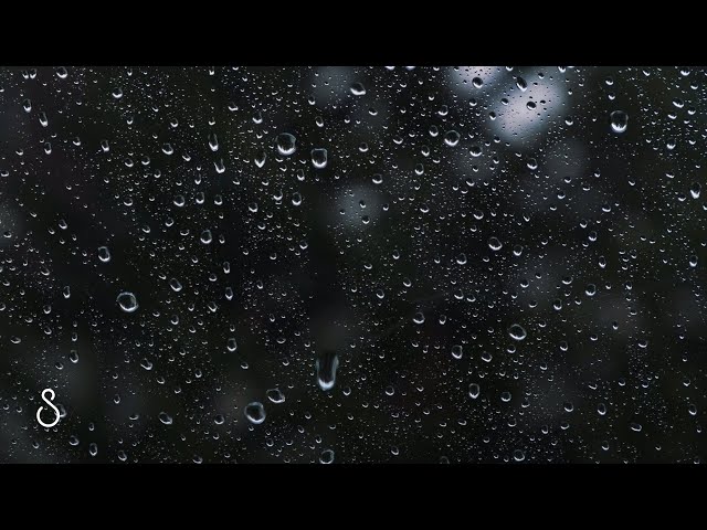 Light Rain On Window | Black Screen | Gentle Rain Sounds For Sleep, Study, Meditation