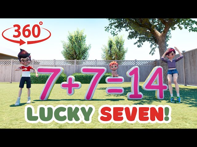 Jump into Adding with 7! ➕🎈 Learn 7+1 to 7+10 in a Cool 360° Video!