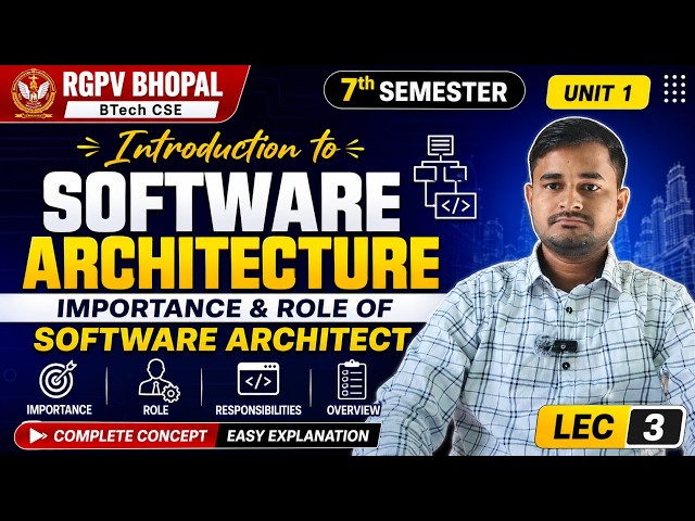 Introduction to Software Architecture | Importance & Role of Software Architect | RGPV BTech CSE