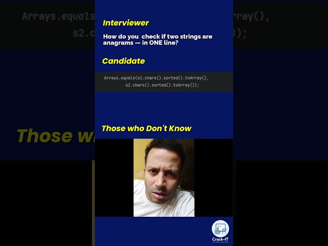 How do you check if two strings are anagrams — in ONE line? #ytshorts #shorts #ytshortsindia