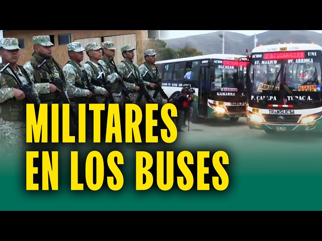 Militares ahora también protegerán al transporte público: Conoce el nuevo plan de seguridad en Lima