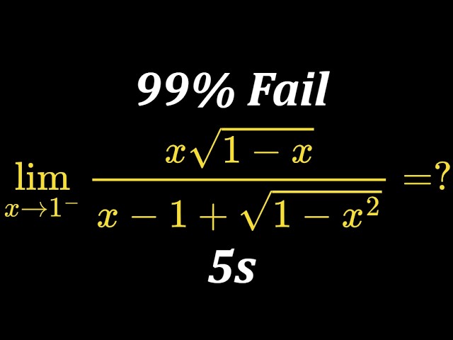 Most Students Get This Wrong | Limit Calculus