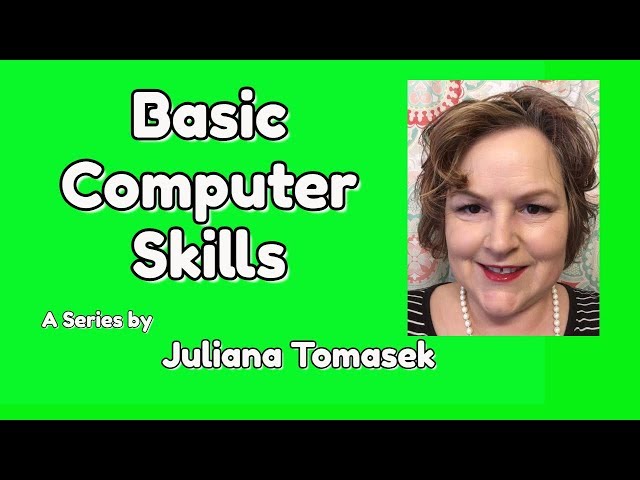 How to Cut and Paste - Basic Computer Skills