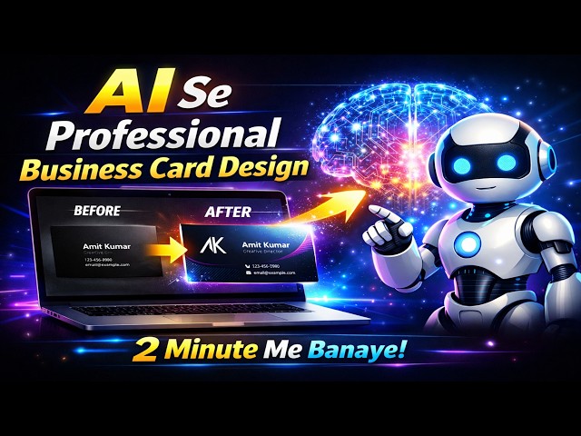 Create Professional Business Card with AI | Design Business Card in 2 Minutes | Free AI Tool