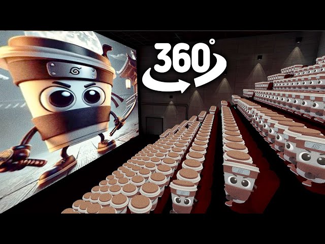 Cappuccino Assassino in Cinema Hall | 360° VR Animation