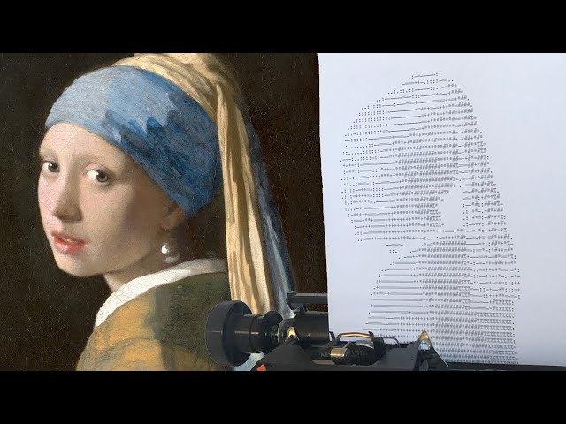 My typewriter computer makes works of art