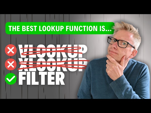 The Best Lookup Function Nobody Talks About... FILTER