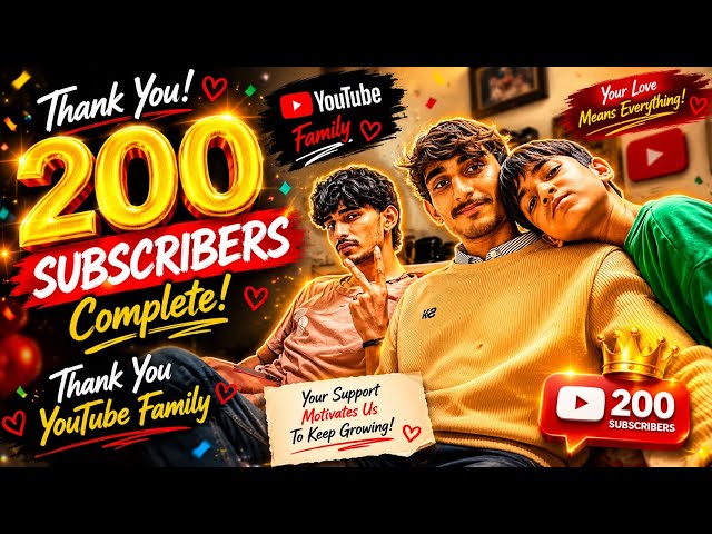 1k target.. 200 subscribers complete🥳🎂