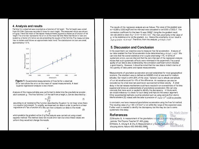 Report writing: Results & Discussion