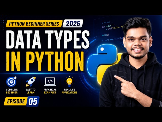 Python Data Types Explained in 10 Minutes | Python Beginner Series In Tamil 2026